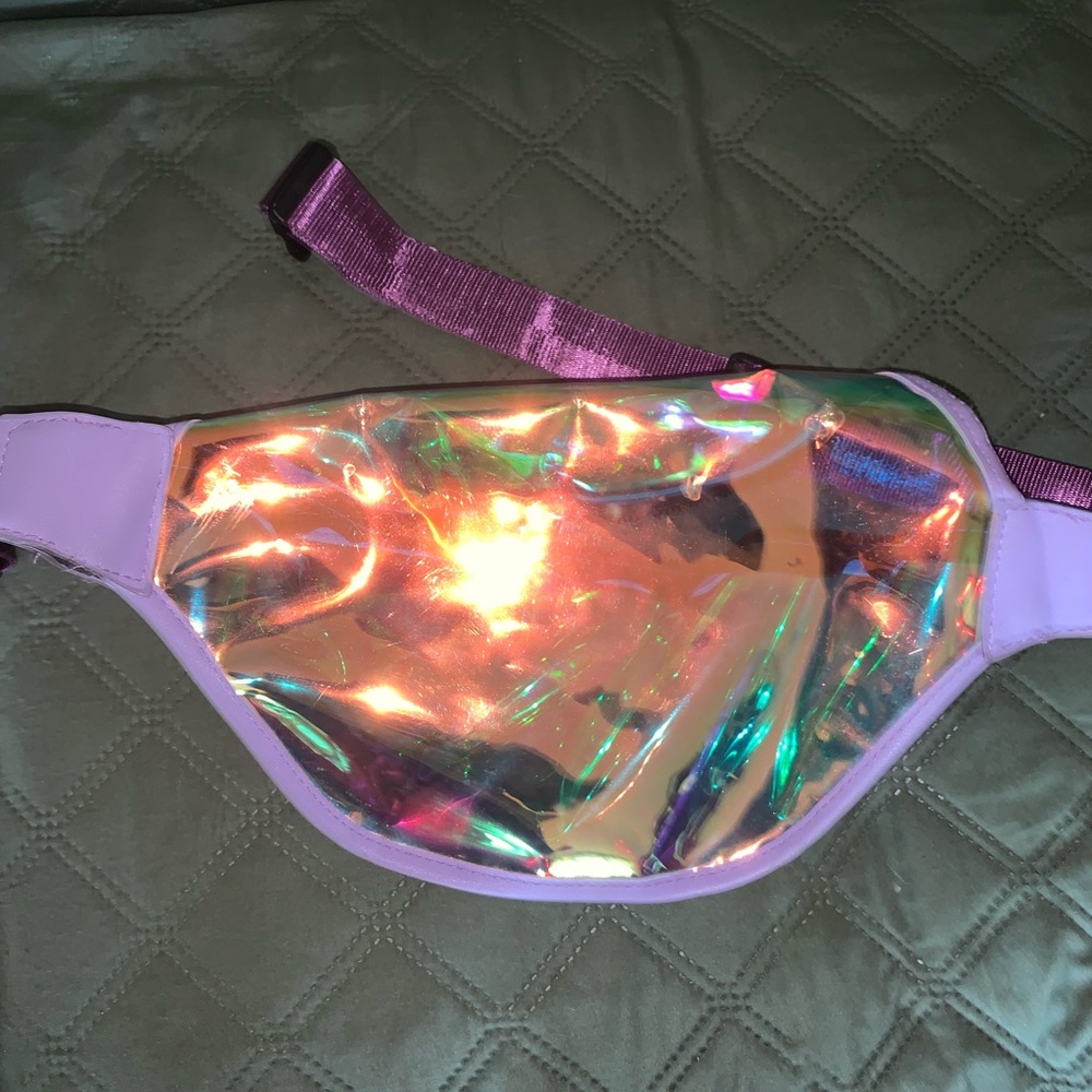 Like new purple iridescent fanny pack